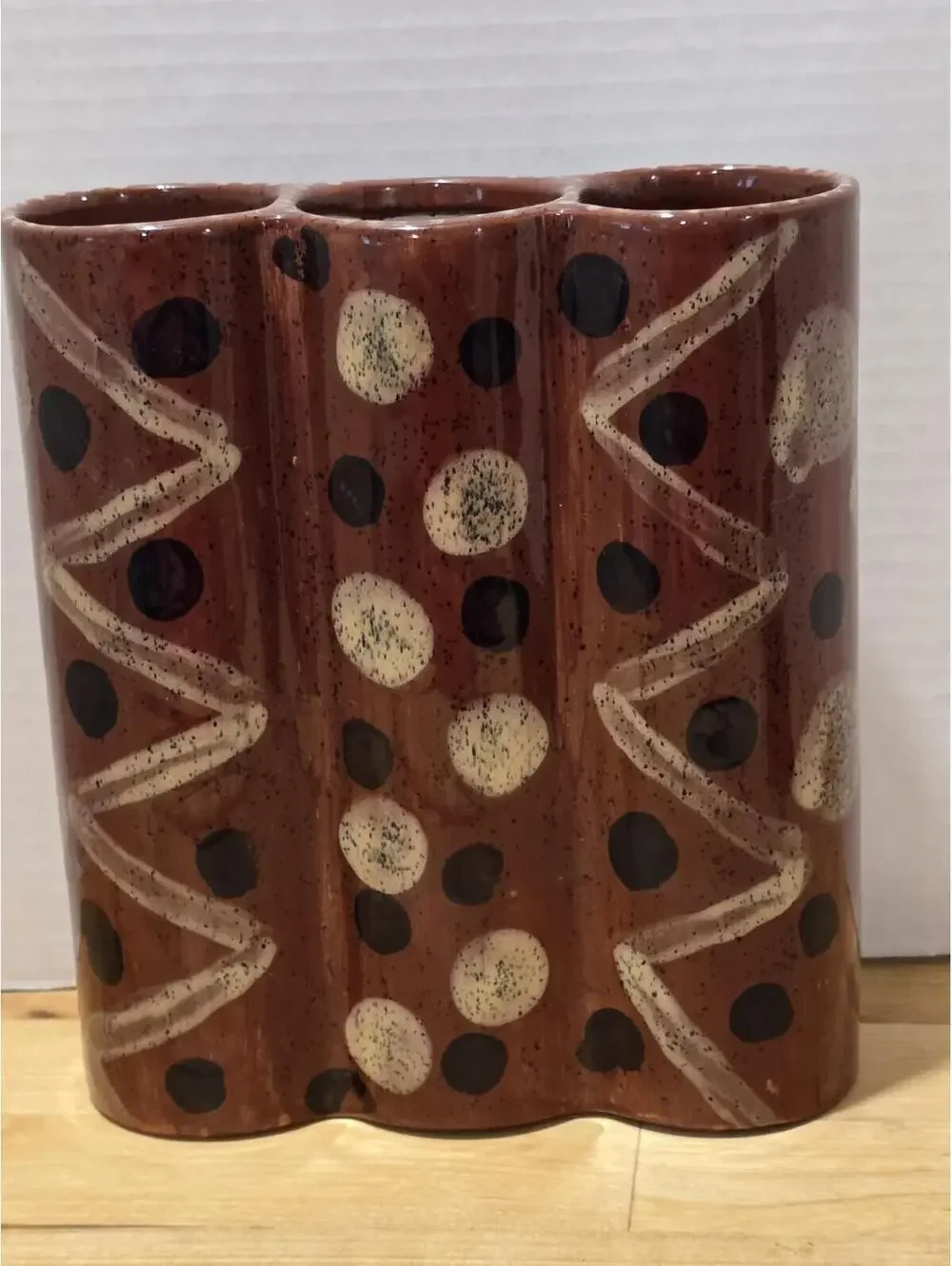 Studio Pottery Ceramic Handmade 12 K Cup Coffee POD Organizer Holder